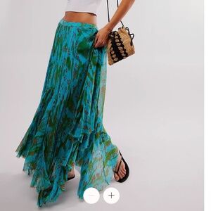 FP One Clover Printed Skirt (Green Combo - Ditsy Dye)